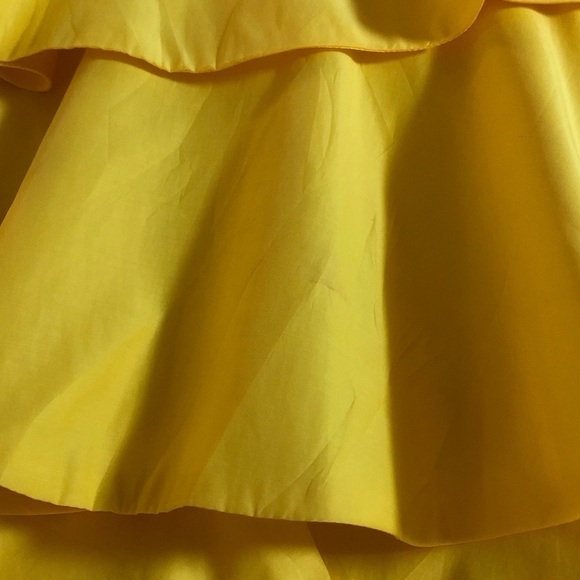 NWT Zara 3 Tiered Yellow Medium Dress - Picture 9 of 9